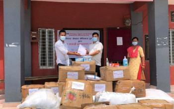 स्वास्थ्य कार्यालय प्युठानलाई बिएनएमटीको सहयोग